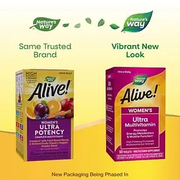 Вітаміни для жінок Alive! Women's Ultra Potency Complete Multivitamin 60 таблеток Nature's Way vit0006216 - мініатюра 5