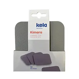 Підставки під чашку Kela Kimara 10х10 см 4 шт. світло-сірі (12091) - мініатюра 2