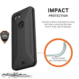 Чохол протиударний двошаровий UAG Scout Series для Google Pixel 3a XL Black - мініатюра 2