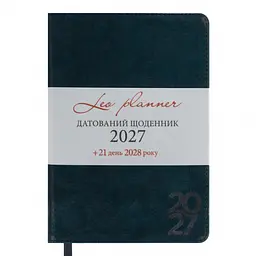 Щоденник діловий Leo Planner 2027 Case інтегральний А5 368 сторінок темний смарагд (252745) - мініатюра 2