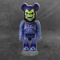 Акрилова колекційна фігурка Bearbrick Masters of the Universe Skeletor - мініатюра 2