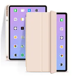 Чохол до планшета BeCover Tri Fold Soft TPU mount Apple Pencil Apple iPad 10.9" 2022/24/11" 2025 Pink (708462) - мініатюра 2