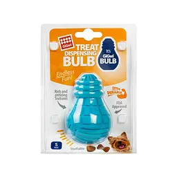 Іграшка для собак Waudog Лампочка гумова GiGwi Bulb Rubber гума S блакитна - мініатюра 2