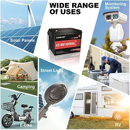 Акумулятор Dumfume LiFePO4 12V (12.8V/100Ah/1280Wh) (Dum-12,8V/100Ah-MINI MAX) [164636] - мініатюра 7