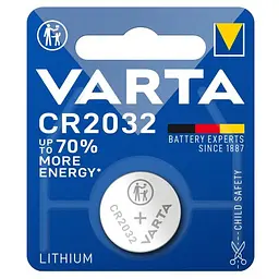 Батарейка VARTA CR 2032 BLI 1 LITHIUM (5207)