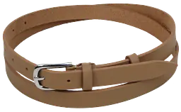 Шкіряний жіночий ремінь Skipper 1625-20 Бежевий 2 см