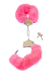 Наручники Fetish B - Series Furry Cuffs (рожевий) - мініатюра 2