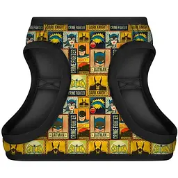Шлея для собак Waudog Clothes м'яка з QR паспортом, малюнок "Бетмен вінтаж", S1 - мініатюра 2