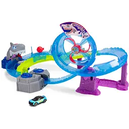 Ігровий трек Dickie Toys Біла акула з машинкою зі звуковим та світловим ефектом (3338002)