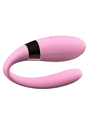 Вібратор для пар V-Vibe Pink, USB, 7 Function, Remote Control - мініатюра 7