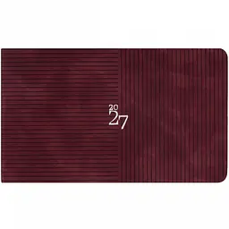 Щотижневик Leo Planner 2027 Clarity 10х17 см м'який 128 сторінок винний (252787)