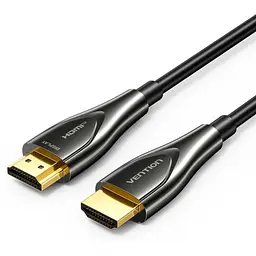 Кабель мультимедійний HDMI M to HDMI M 40.0m 4K60Hz fiber optic zinc alloy black Vention (ALSBV)
