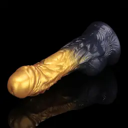 Фалоімітатор Lovetoy Dual Density 8'' 21 см (золотий) - мініатюра 21