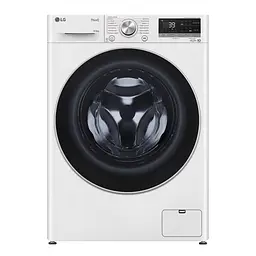 Прально-сушильна машина LG фронтальна, 9(6)кг, 1400, А, 56см, дисплей, пара, інвертор, білий (F4V7VG1W)