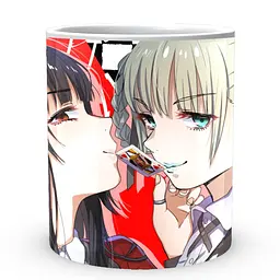 Кухоль GeekLand Шалений азарт Kakegurui Юмеко Джабамі та Кірарі Момобамі KI.02.21 330 мл білий - мініатюра 2