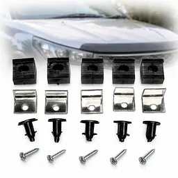 Дефлектор капоту мухобійка для Geely MK 2006- (GL01) - мініатюра 3