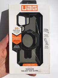 Оригінальний протиударний чохол для Samsung Galaxy S25 Ultra UAG Plasma XTE MagSafe Black 214467114097 (S938) з підставкою - мініатюра 2