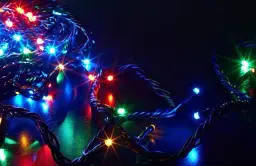 Світлодіодна Гірлянда нитка 401 led RGB різнокольорова (чорний провід)