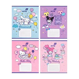 Зошит Kite Hello Kitty, 12 аркушів, коса лінія (HK26-235-2), в асортименті