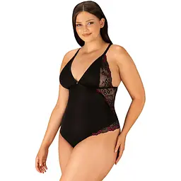 Боді Obsessive Vanessme 2XL/3XL (чорний)