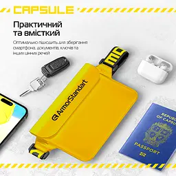 Водонепроникна сумка чохол для телефону та документів, універсальний, IPX8 занурення до 30м, захист від води, захисний кейс від піску та пилу, для підводної зйомки, плавання, дайвінгу, пляжу та подорожей ArmorStandart (ARM84418) - мініатюра 7