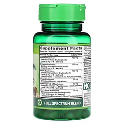 Грибний комплекс Nature's Truth Super 8 Mushroom Complex 60 вегетаріанських капсул - мініатюра 2