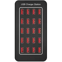 Зарядна станція ILEPO багатопортова на 20 USB портів 100 Вт / мережевий мультизарядний пристрій (19013) - мініатюра 2