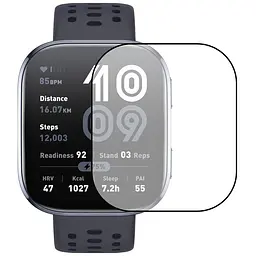 Полімерна плівка 3D (full glue) (тех.пак) для Xiaomi Amazfit Bip 6 Чорний