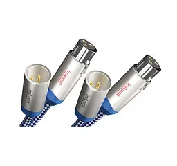 Міжблоковий аудіокабель балансний 2 XLR male — 2 XLR female Inakustik Premium XLR Audio Stereo 1.5m
