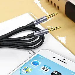 Кабель Ugreen AV183 3.5 mm to 3.5 mm Audio Cable, 2 m Black (6957303827824) - мініатюра 5
