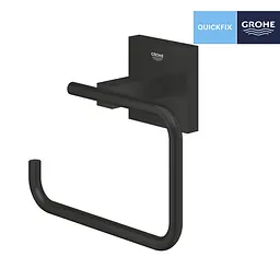 Тримач туалетного паперу Grohe QuickFix Start Cube 409782430 Чорний матовий - мініатюра 3