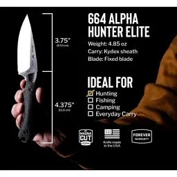 Ніж Buck Alpha Hunter Elite чорний (664BKS) - мініатюра 11