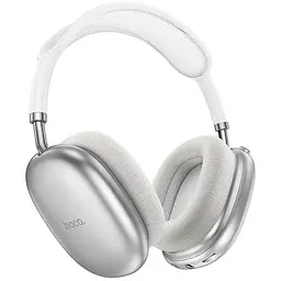 Бездротові навушники Hoco W55 Pleasing, BT5.4, AUX, TF, headphones, 800mAh, 90h, Silver