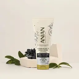 Кондиціонер для жирного волосся Anian Active Charcoal, Green Tea & Cucumber 250 мл - мініатюра 3