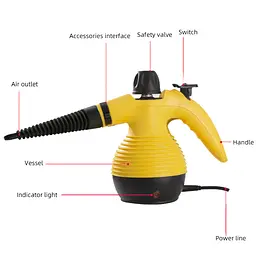 Відпарювач із функцією пароочисника Steam Cleaner DF-A001 (TM-115) / Рожевий відпарювач - мініатюра 6
