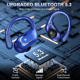 Бездротові навушники Bluetooth 5.3 з мікрофоном та шумозаглушенням CVC8.0 IP7 - мініатюра 6