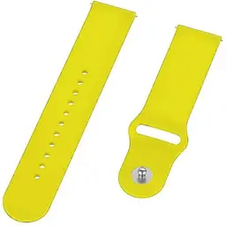 Силіконовий ремінець BeCover для Xiaomi iMi KW66/Mi Watch Color/Haylou LS01/Watch S1 Active Yellow (706361) - мініатюра 2