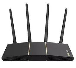 Роутер Asus RT-AX57, Black, WiFi 6 (2.4GHz до 574 MB/s / 5GHz до 2402 MB/s), 4xGLan, 1xGWan, 4 дводіапазонні антени - мініатюра 2