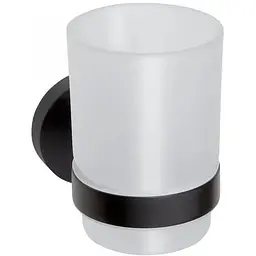 Склянка з тримачем Bemeta Dark 104110010 білий