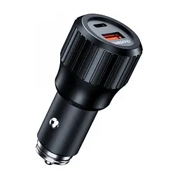Зарядное устройство для Choetech car USB-A/USB-C 63W QC3.0/PD/PPS black (TC0010-BK)