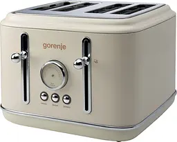 Тостер , 950Вт, пластик + металл, бежевий Gorenje teh0025677 - мініатюра 3