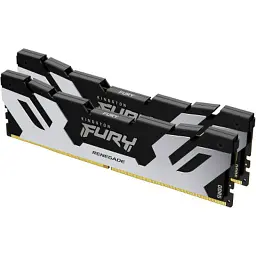 Модуль пам'яті для комп'ютера DDR5 96GB (2x48GB) 6400 MHz Renegade Silver XMP Kingston Fury (ex.HyperX) (KF564C32RSK2-96) - мініатюра 2
