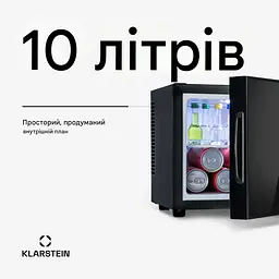 Мініхолодильник KLARSTEIN Frosty 10 л 33 дБ (10033836) Б/в - мініатюра 7