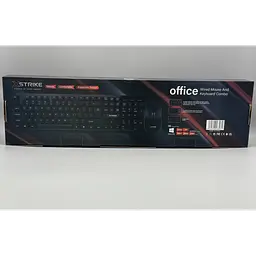 Комплект дротовий XSTRIKE X-1012, клавіатура та миша, USB, мембранна клавіатура, чорний - мініатюра 6