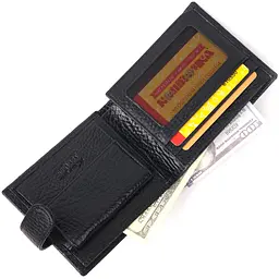 Чоловічий шкіряний гаманець KARYA 11,5х9,5х2 см acs0023956 - мініатюра 6