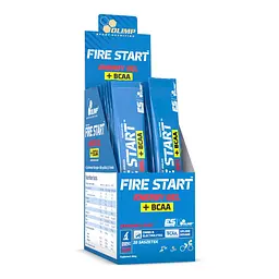 Передтренувальний комплекс Olimp Sport Nutrition Fire Start Energy Gel + BCAA, 20*36 грам - Зелене яблуко