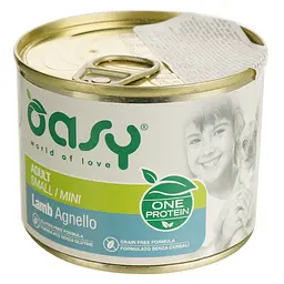 Вологий корм для дорослих собак малих порід Oasy One Protein Adult Small Mini ягня 200 г - мініатюра 2