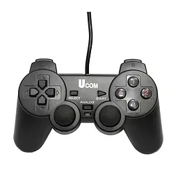 Джойстик геймпад для ПК Ucom 2-in-1 PC USB Black - мініатюра 4