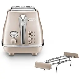 Тостер DeLonghi CTOT 2103 BG  Icona Metallics (00000022599) - мініатюра 3