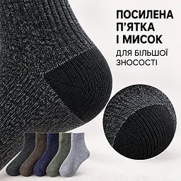 Універсальні чоловічі шкарпетки махрові розмір 39-46 Solve — термо-шкарпетки , 5 пар, KT9004111 - мініатюра 7